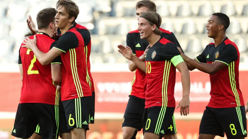Radost fotbalistů Belgie do 21 let