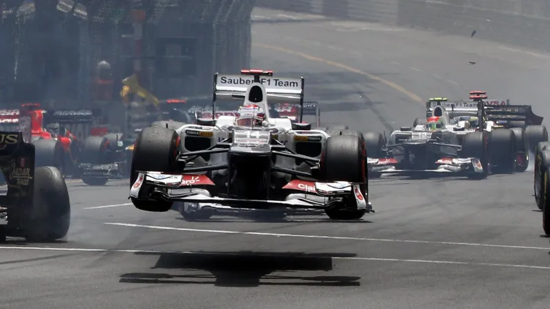 Letící formule Kamuiho Kobayashiho