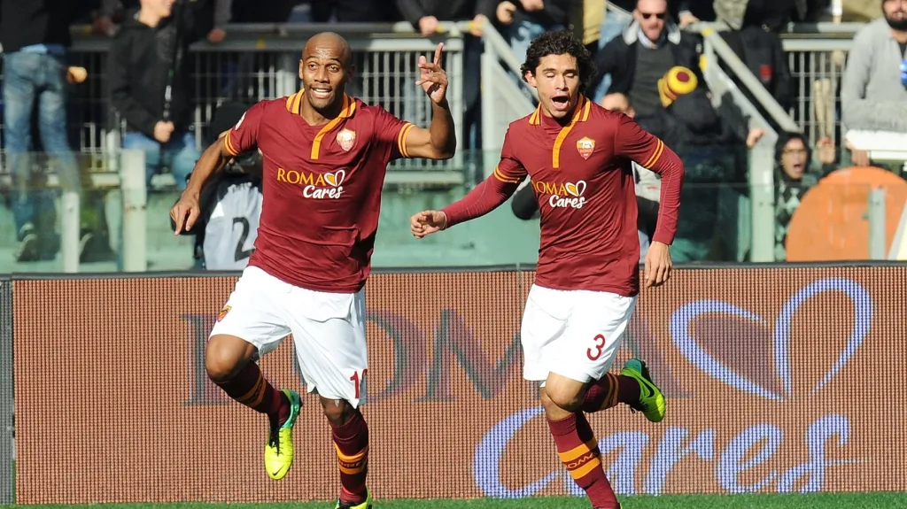 Slavící hráči AS Řím