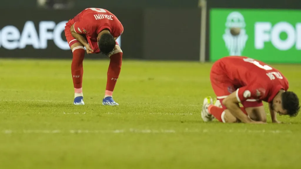 Fotbalisté Tuniska po vyřazení z mistrovství Afriky