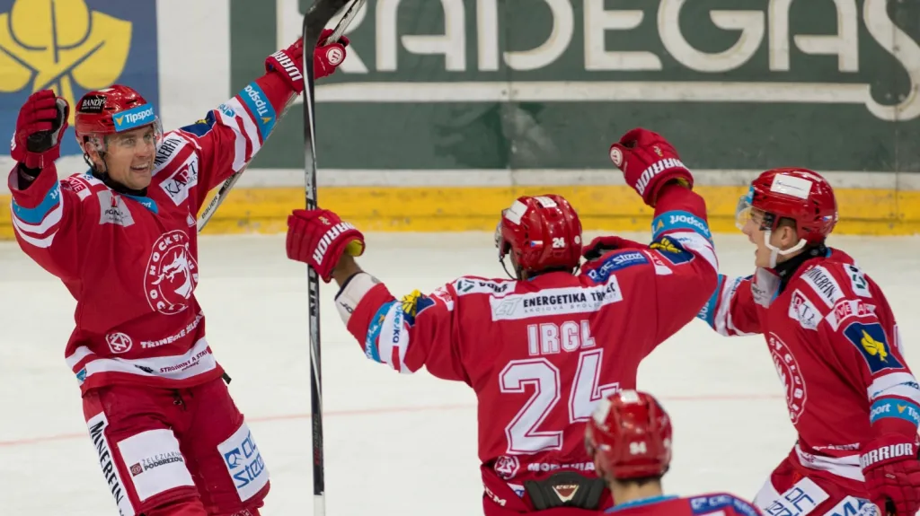 Radost třineckých hokejistů