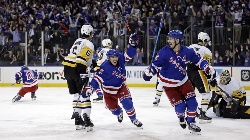 Radost hokejistů NY Rangers