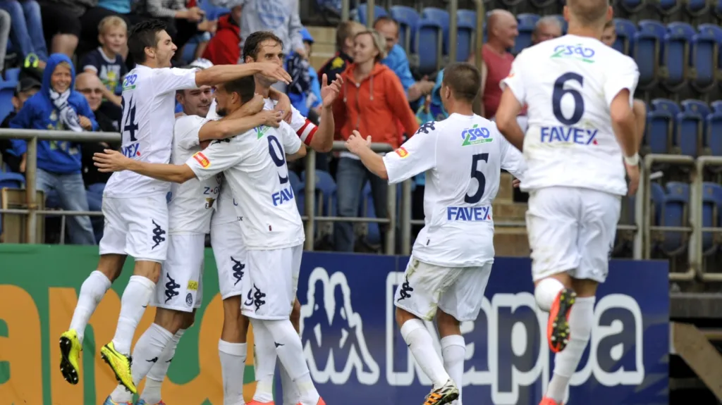 Radost fotbalistů Slovácka