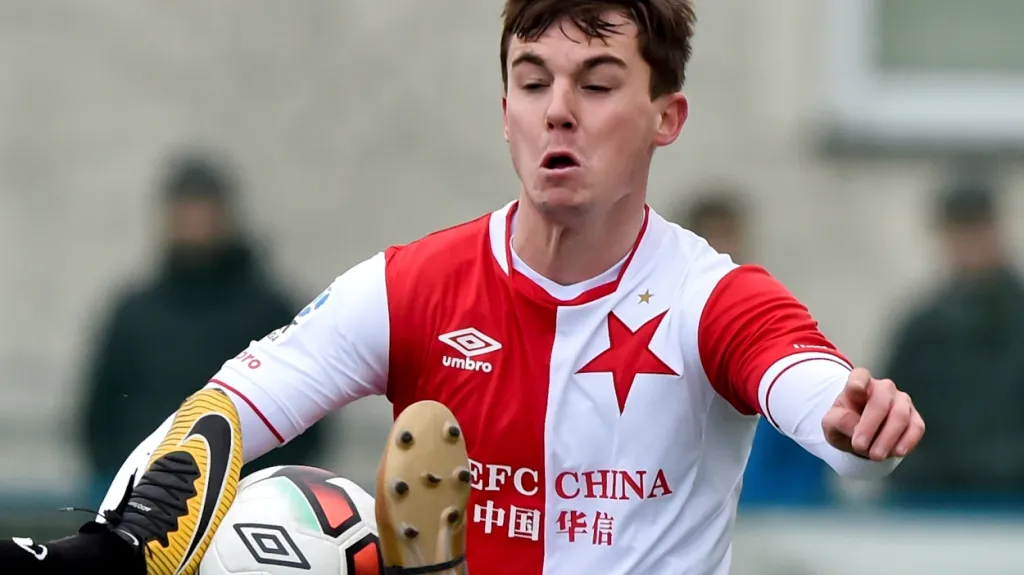 Pavel Bucha v dresu Slavie