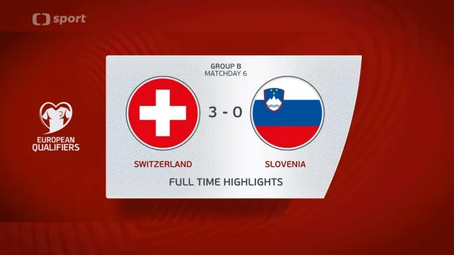 Sestřih utkání Švýcarsko – Slovinsko