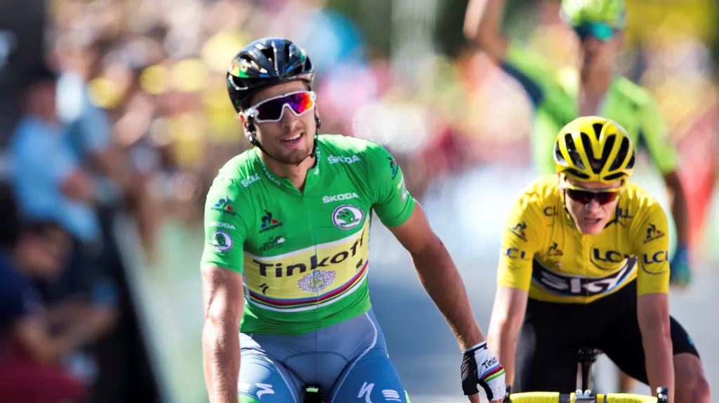 Peter Sagan s Chrisem Froomem