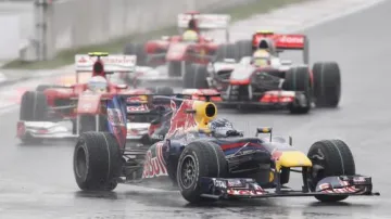 Sebastian Vettel při Velké ceně F1