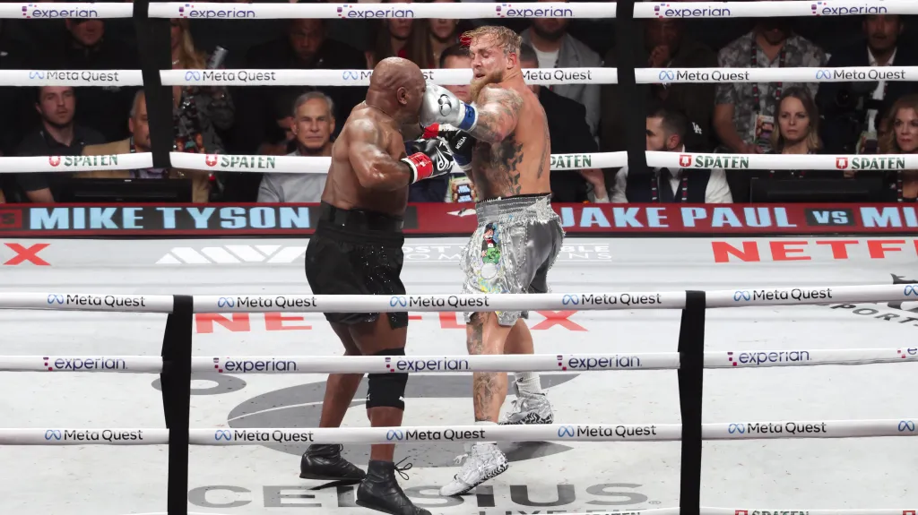Mike Tyson a Jake Paul