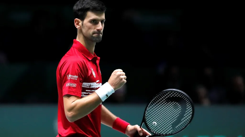 Srbský tenista Novak Djokovič na Davis Cupu