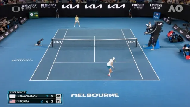 Chačanov je po skreči Kordy v semifinále Australian Open