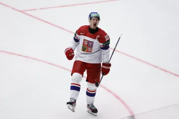 Roman Červenka po vítězném gólu proti Švýcarsku