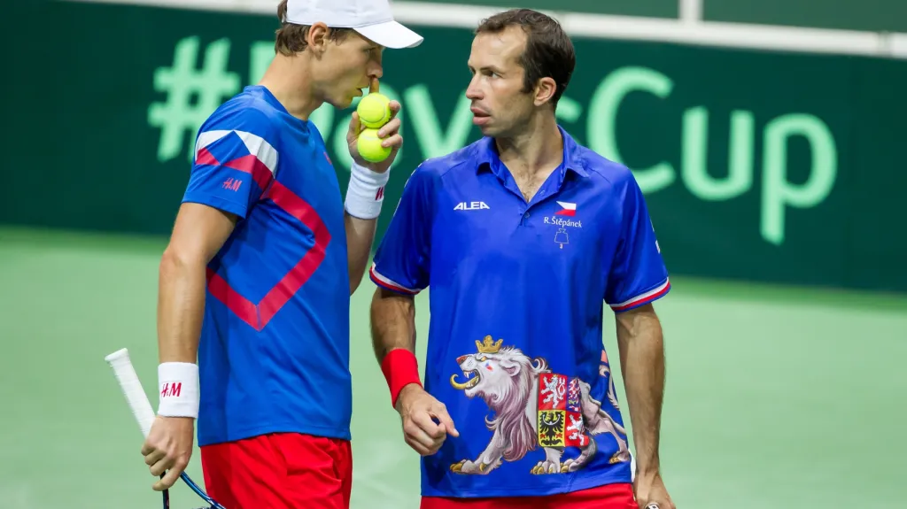 Radek Štěpánek a Tomáš Berdych