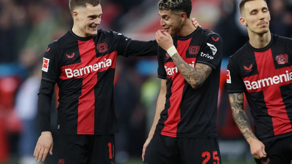 Radost fotbalistů Leverkusenu