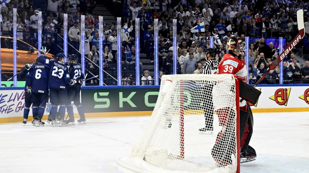 Finská radost v zápase s Dánskem