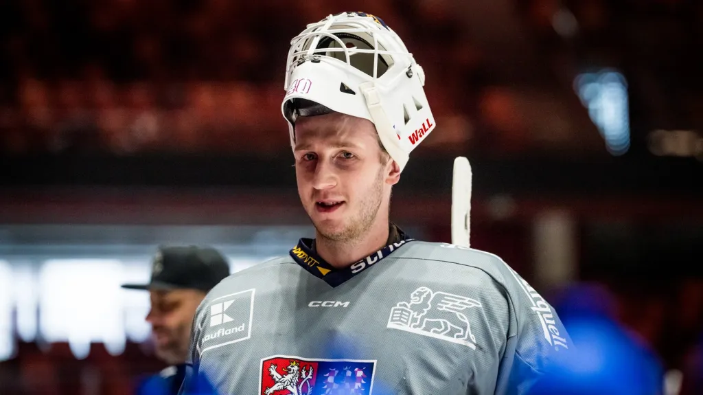 Brankář Jan Bednář