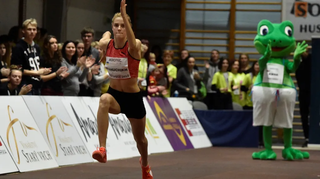 Ukrajinská výškařka Jaroslava Mahučichová 