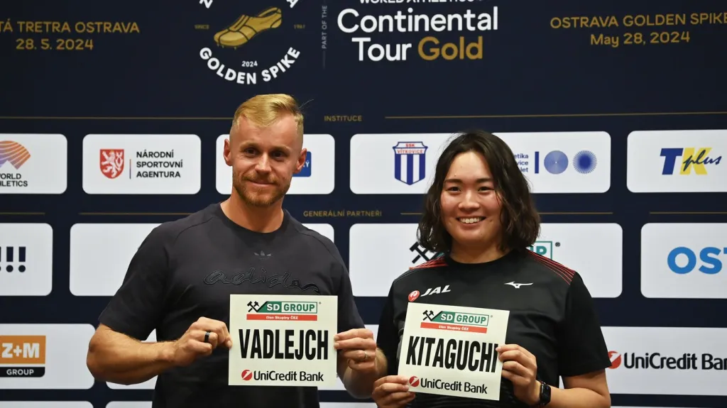 Jakub Vadlejch a Haruka Kitagučiová přes Zlatou tretrou