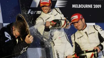 Radost týmu Brawn GP