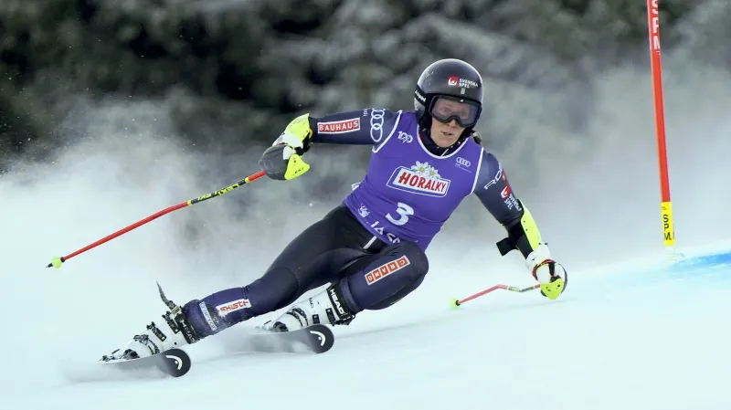 Vítězná jízda Sary Hectorové v obřím slalomu v Jasné