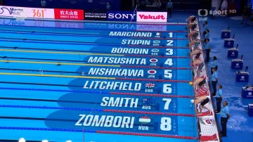 V polohovém závodě na 400 m zvítězil Marchand