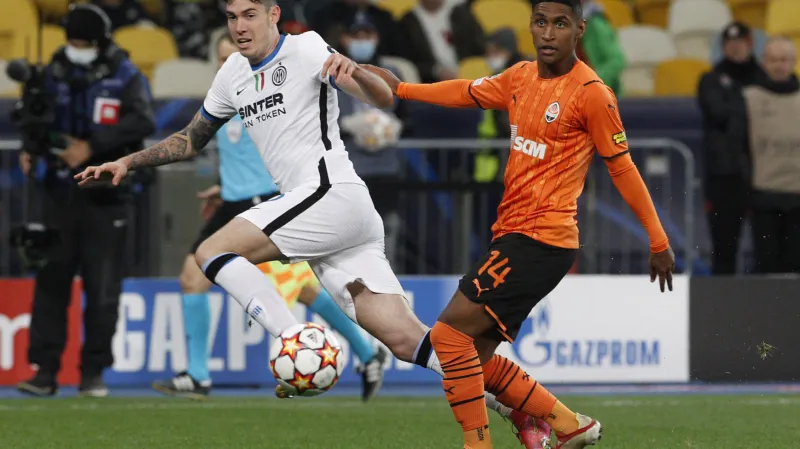 Utkání Šachtar Doněck - Inter Milán