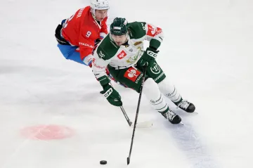 David Tomášek v dresu Färjestadu