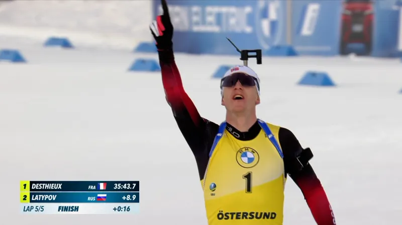 Sestřih závodu s hromadným startem mužů SP v Östersundu