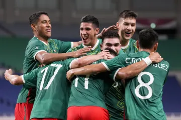 Radost fotbalistů Mexika