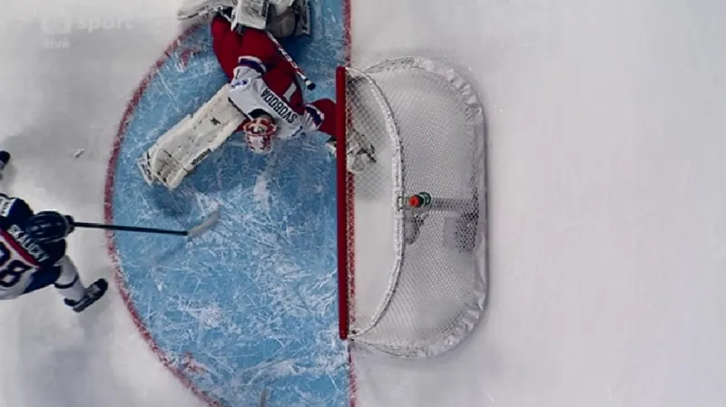 Videorozhodčí řešil domnělý gól Slováků (13:41 min.)