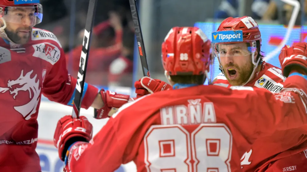 Radost třineckých hokejistů