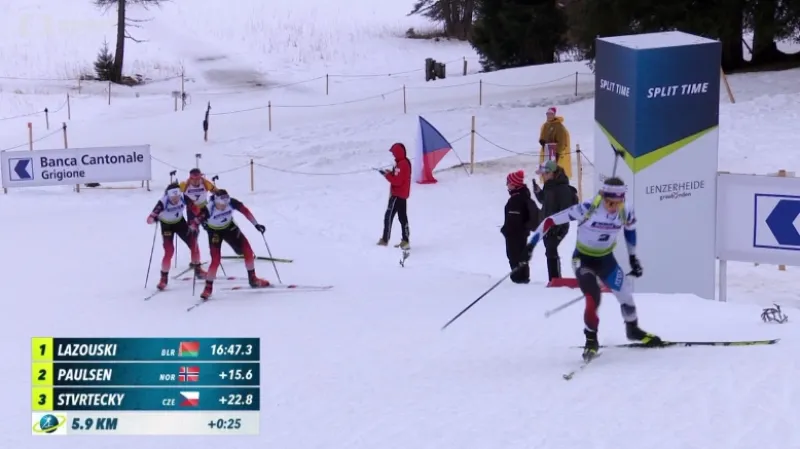 Štvrtecký nenavázal na MSJ na stříbro ze sprintu, zradila ho střelba