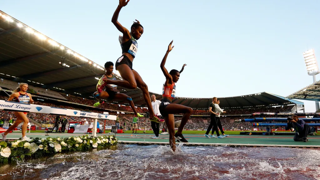 Závod žen na 3000 m steeplechase v Bruselu