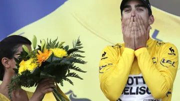 Tony Gallopin v žlutém dresu na Tour de France