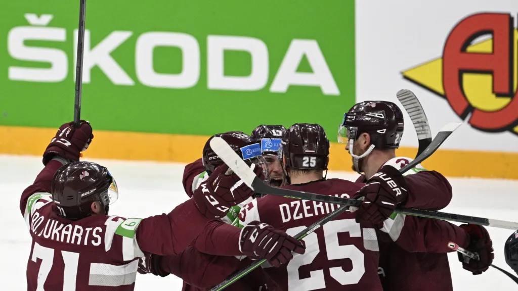 Radost lotyšských hokejistů