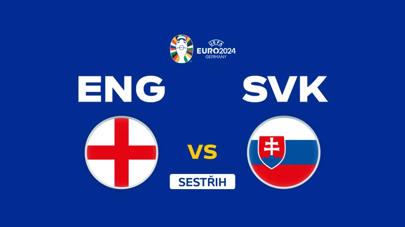 Sestřih osmifinále Anglie – Slovensko