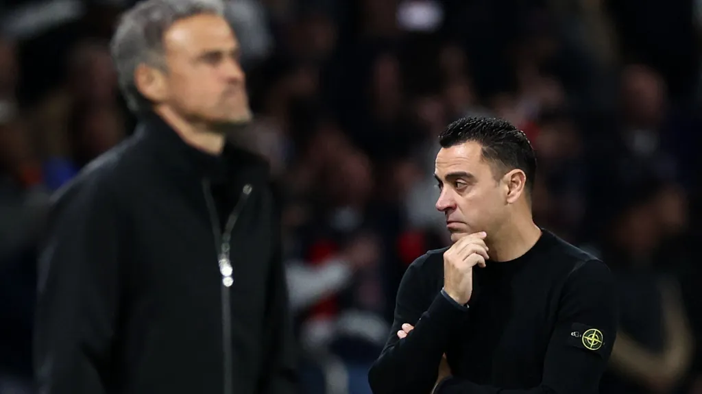 Trenéři Enrique a Xavi