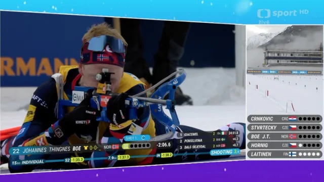 Sestřih zkráceného vytrvalostního závodu biatlonistů SP v Anterselvě