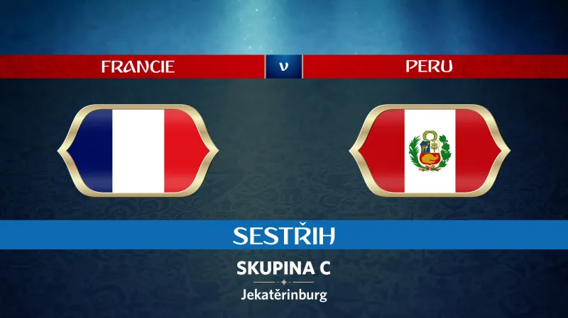 Sestřih utkání Francie - Peru