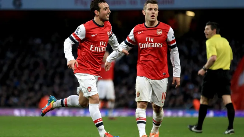 Cazorla (vlevo) slaví vstřelenou branku