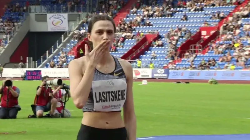 Sestřih soutěže výškařek s ohlasem Lasickeneové