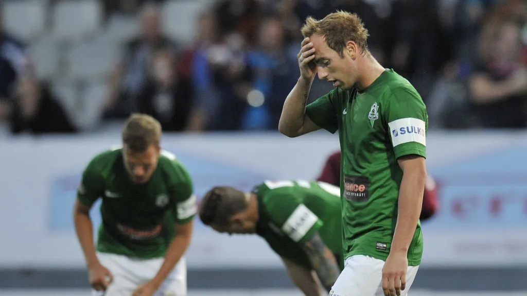 Zklamaní jablonečtí fotbalisté