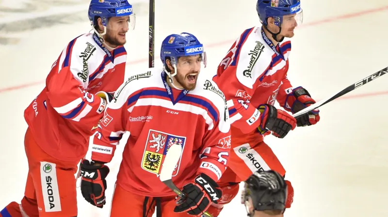 Radost českých hokejistů