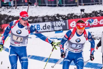 Čeští biatlonisté ve štafetě