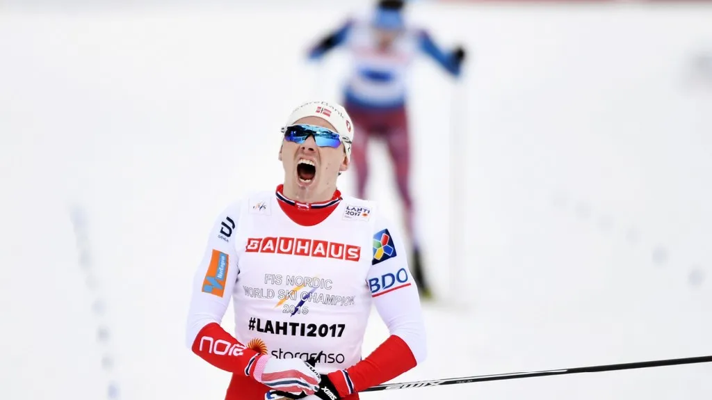 Radující se Finn Haagen Krogh