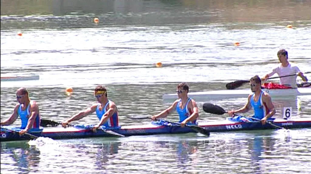 Český čtyřkajak ve finále na 1000 metrů
