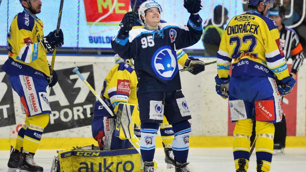 Plzeňský Miroslav Indrák slaví gól v brance Zlína