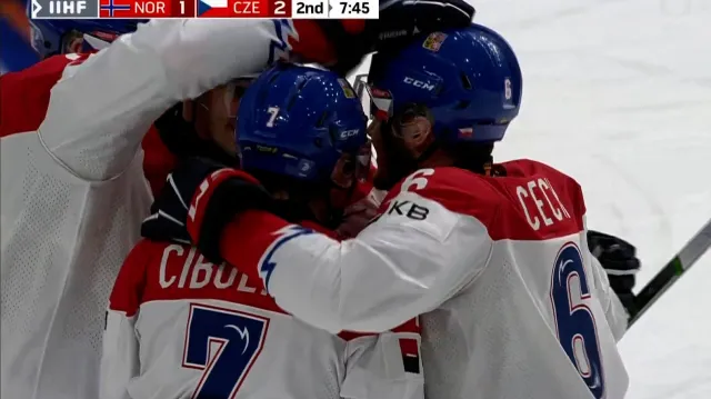 Gól v utkání Norsko 20 – Česko 20: Čech – 1:3 (33. min.)