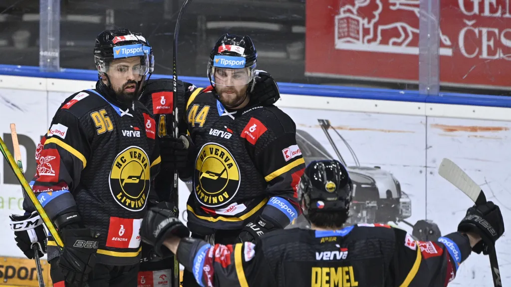 Radost hokejistů Litvínova