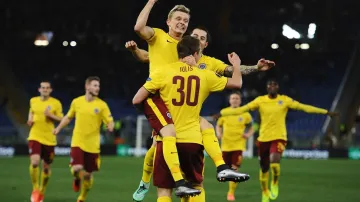 Radující se sparťané