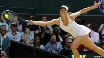 Maria Šarapovová ve finále Wimbledonu